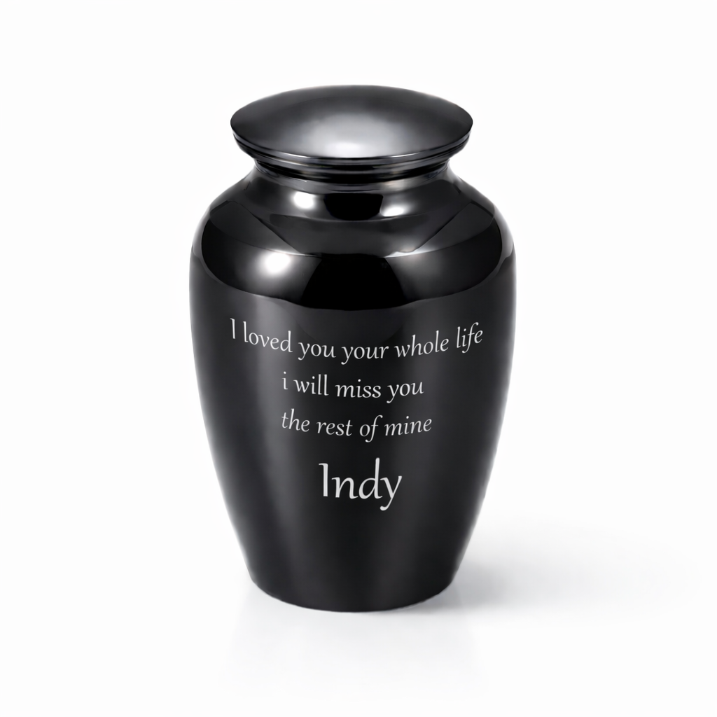 Mini urn RVS 55 ml - close-up