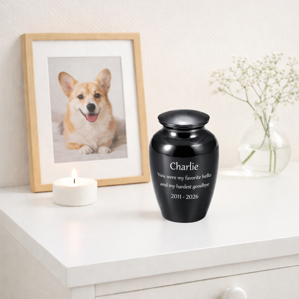 Mini urn RVS 55 ml - detailfoto