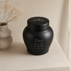 RVS honden urn - detailfoto pootafdruk