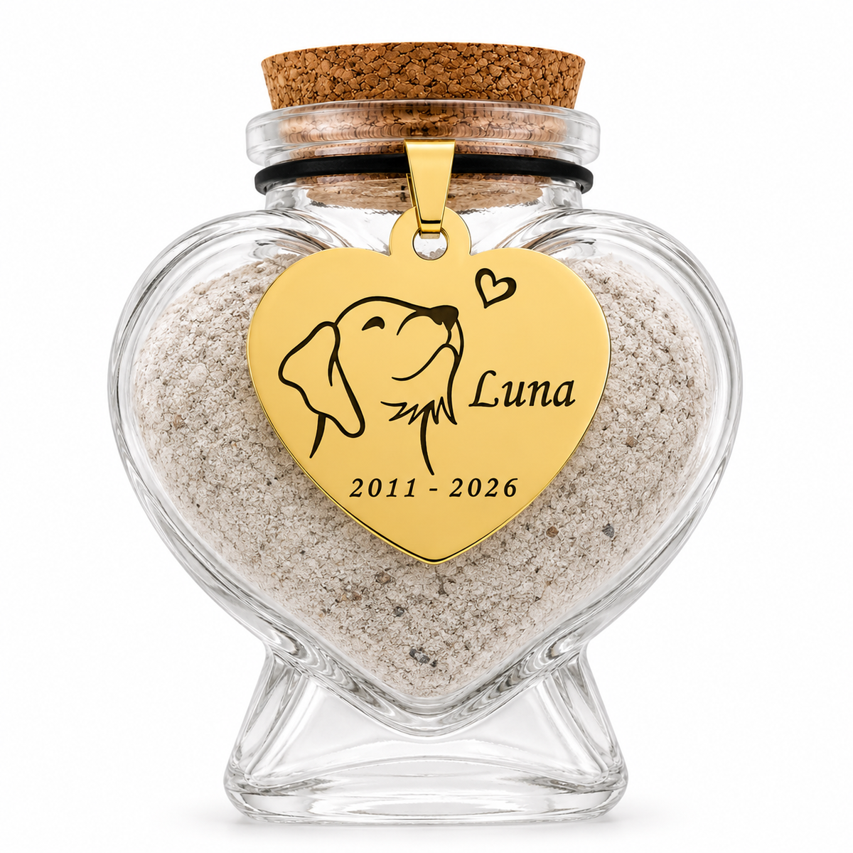 Memorial flesje kat of hond