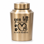Goudkleurige RVS urn - 250 ml