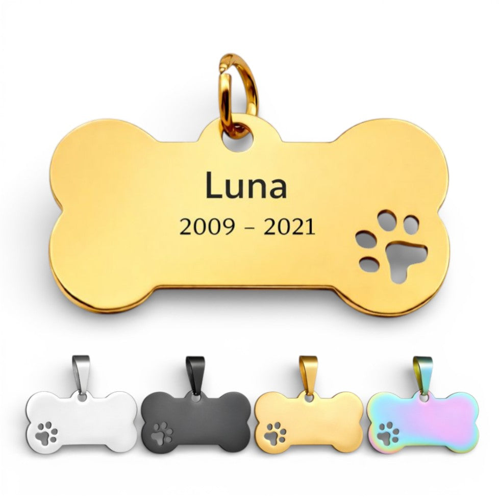 Hanger met gravure - hond