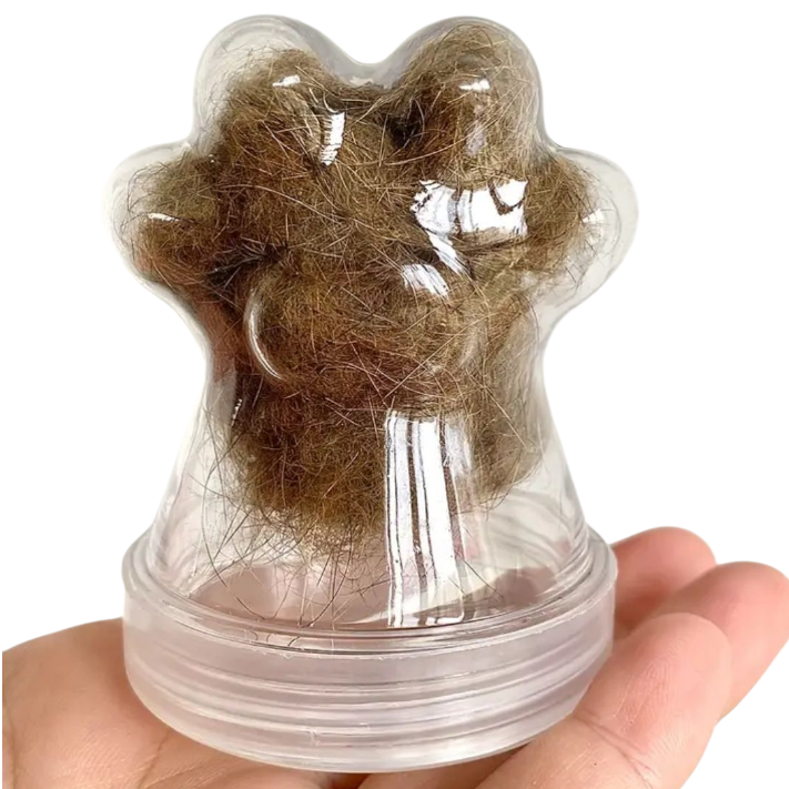 Transparant kattenpoot bewaarpotje voor as of aandenken

