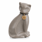 Urn kat met gegraveerde hanger met naam - 300 ml
