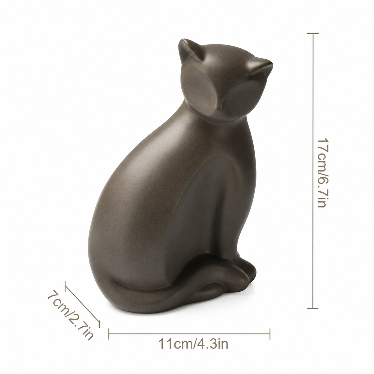 Urn kat gegraveerde hanger - zijaanzicht