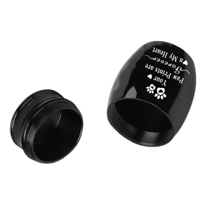 Mini urn van 25 ml voor een beetje as of een plukje haar van hond of kat