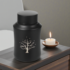 Urn huisdier - 250 ML - Zwart - Levensboom