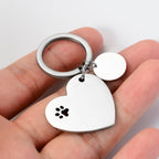 Sleutelhanger met gravure - close-up