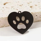 Memorial flesje met hangertjes voor as of vacht van kat of hond