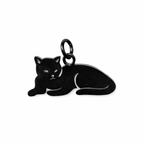 Memorial flesje voor kat in goud en zwart als aandenken